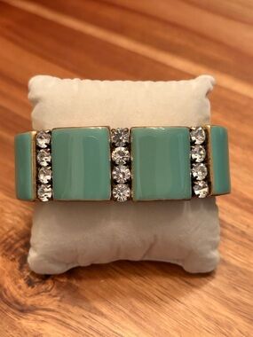 J.Crew | Enamel Stretch Bracelet | 2.25” Diameter